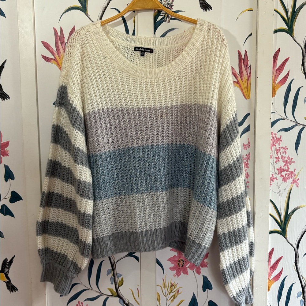 Vintage Charlotte Russe Multicolor Striped Sweater